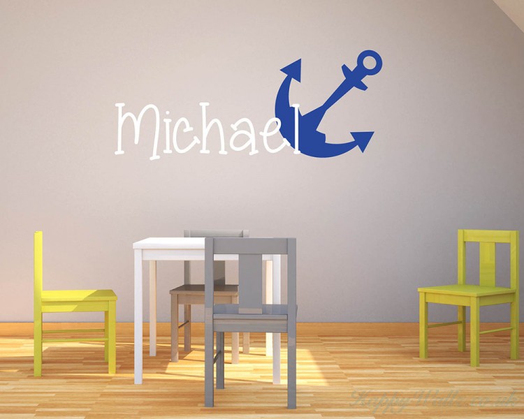 Anchor Customised Name Decal Anchor Customised Name Decal